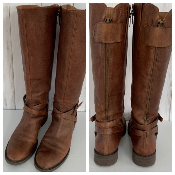 Enzo Angiolini Shoes - ENZO ANGIOLINI Leather Riding Boots Size 8.5M